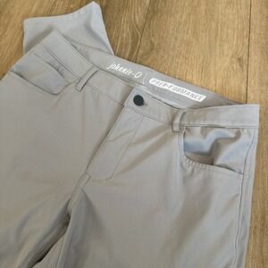 Johnnie-O Women's Prep-Performance Pants Lightweight Gray Skinny Size 14‎